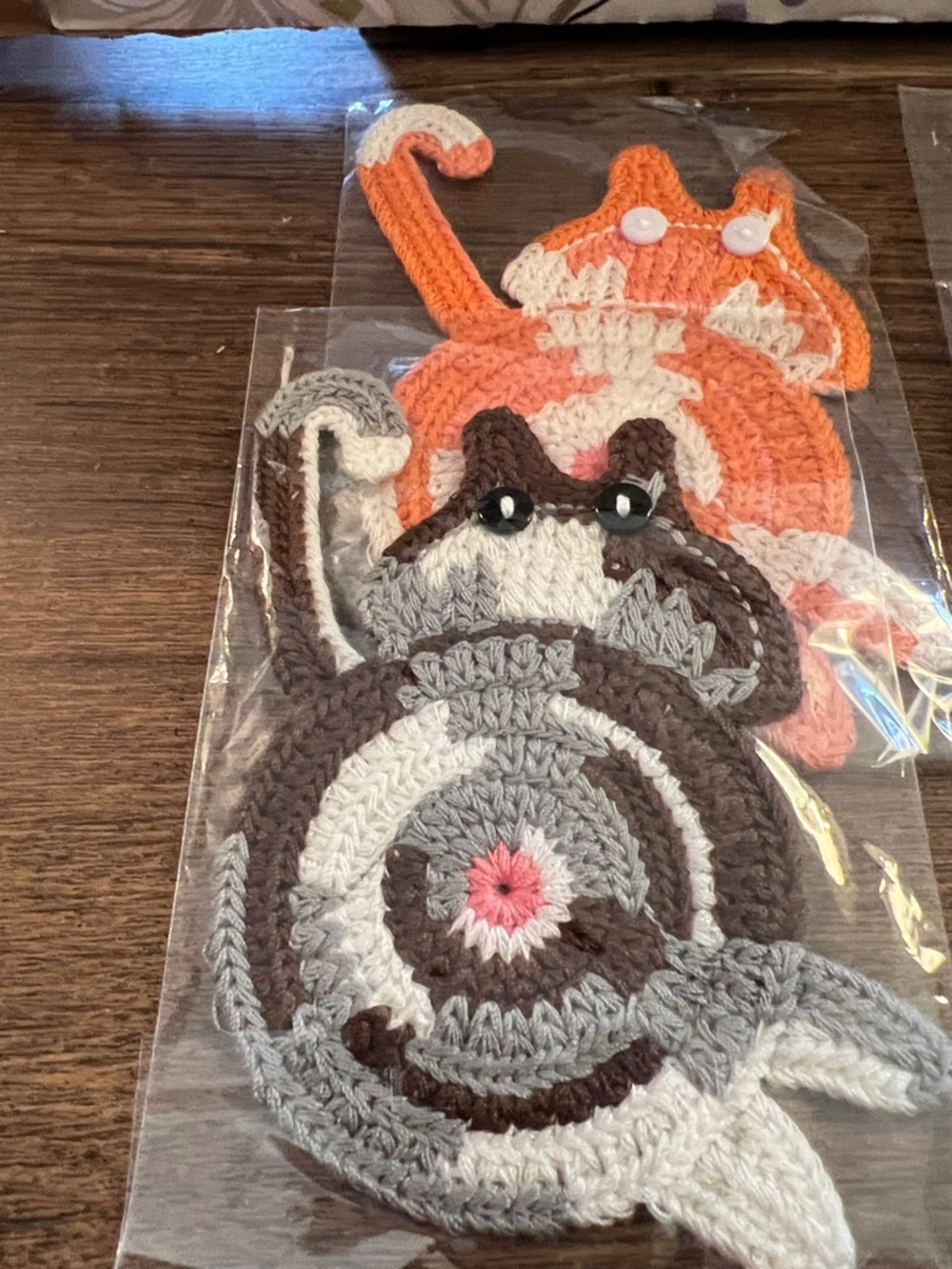 Handmade Crochet Cat Coasters - Assorted Colors - Picture 3 of 3